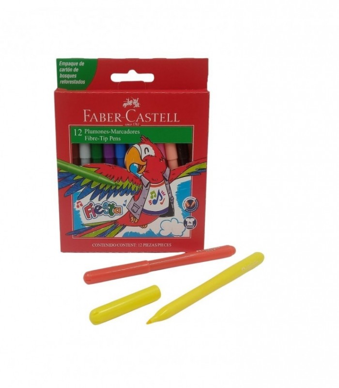 PINCEL 12 COLORES FABER (555314)