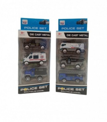 COLECCION AUTO POLICE 3PCS (360-7)