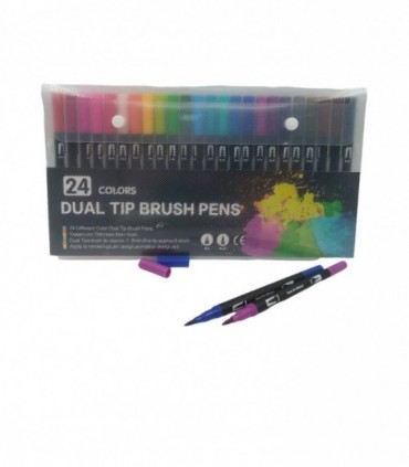 MARCADOR 24PCS 2PUNTAS (46148-24)