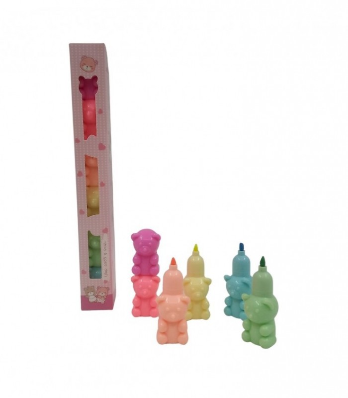 MARCADOR 5PCS URSO (JS083)