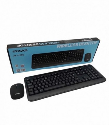 TECLADO INALAMBRICO C/ MOUSE (AK725G)