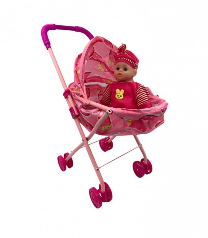 CARRITO P/ MUNECA METAL C/ BONECA (SO6616B-14)