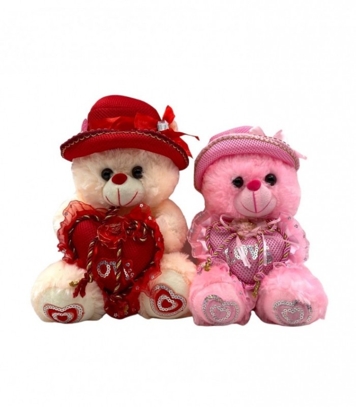 OSO C/ SOMBRERO CORAZON 30CM. (P83018)