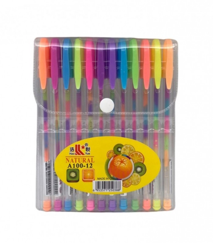 BOLIGRAFO GEL 12PCS (A100-12)