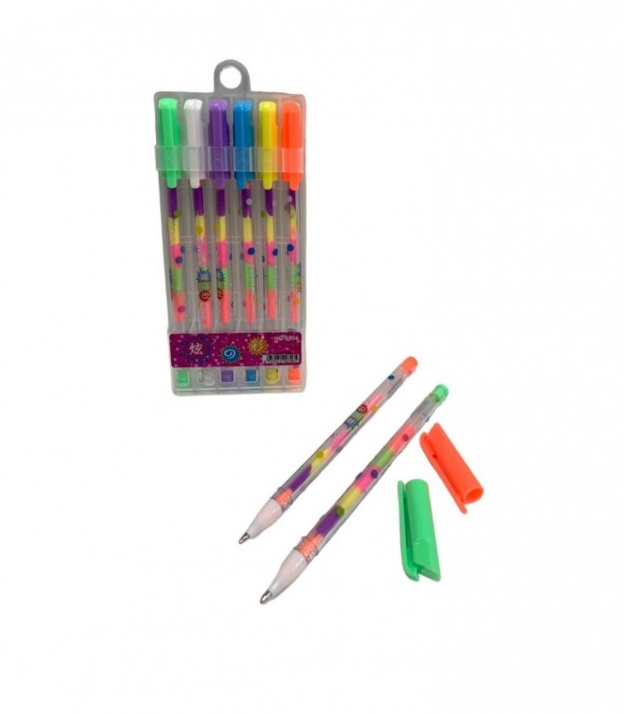 BOLIGRAFO GEL 6PCS (8806-6)