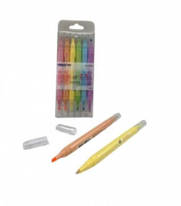 MARCADOR 6PCS 2PUNTAS (CS-H764)