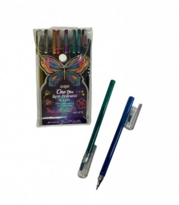 BOLIGRAFO 8PCS METALICA (G1100)