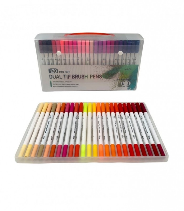 MARCADOR 120PCS 2PUNTAS (001-120)