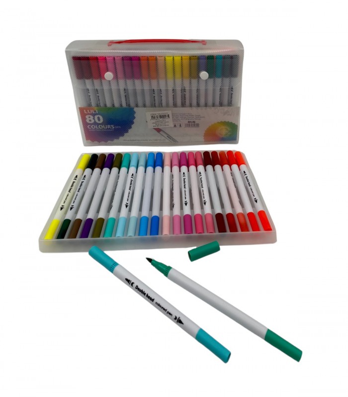 MARCADOR 80PCS 2PUNTAS (001-80)