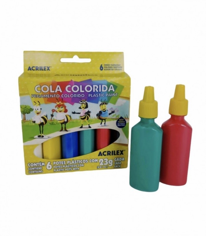 PEGAMENTO COLORIDA 6PCS (02606)