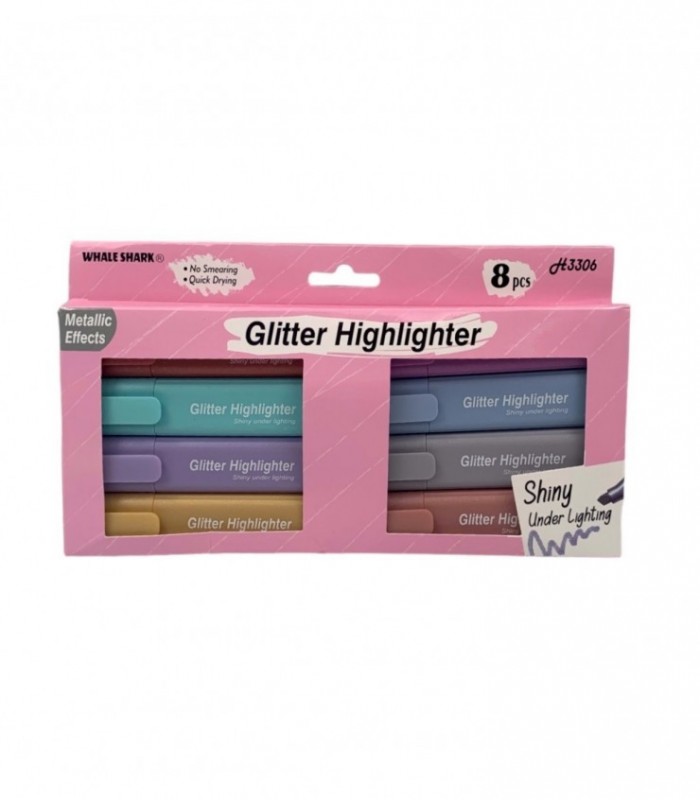 MARCADOR 8PCS METALICA (H3306)