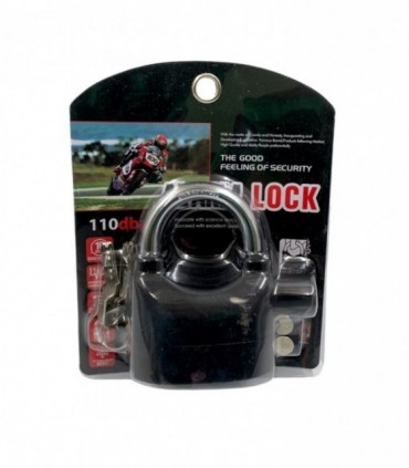 CANDADO C/ ALARMA CORTO (OM19188)