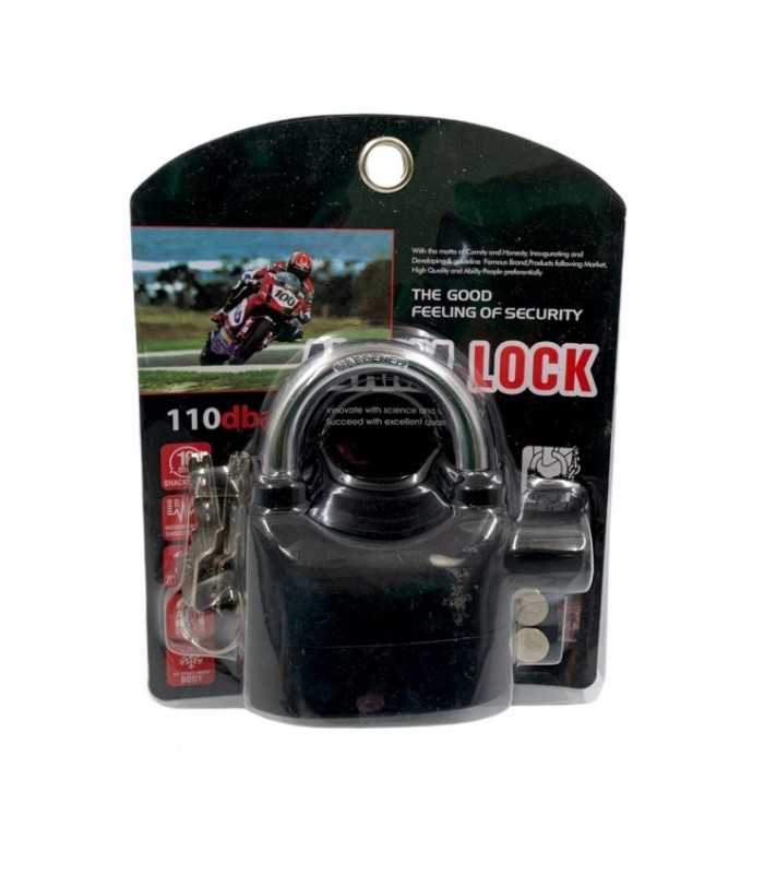 CANDADO C/ ALARMA CORTO (OM19188)