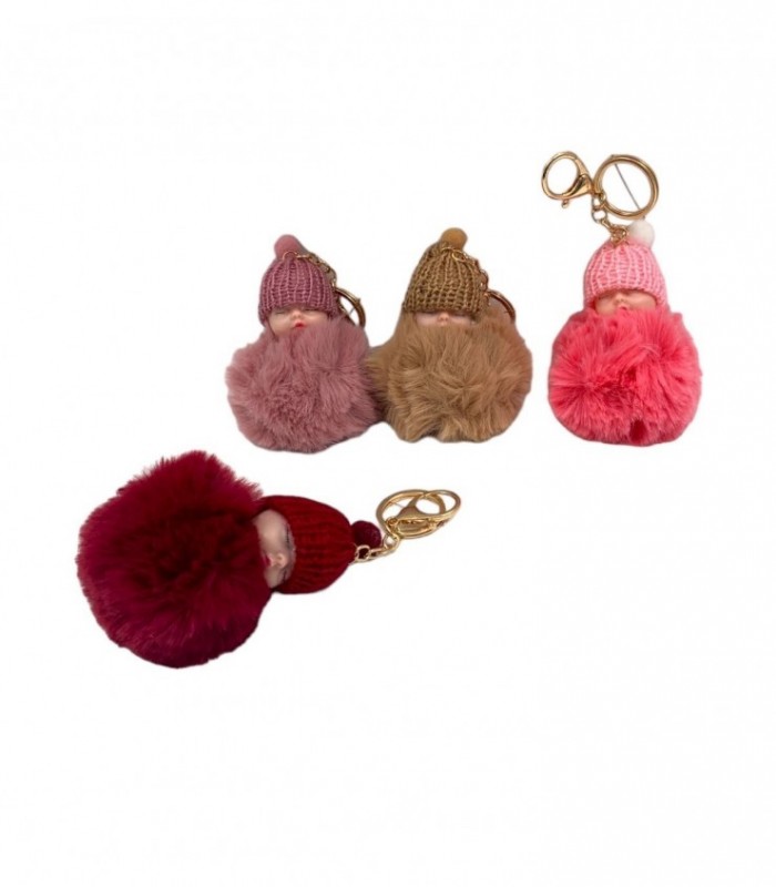 LLAVERO PELUCHE MUNECA 1PCS (1472-2)