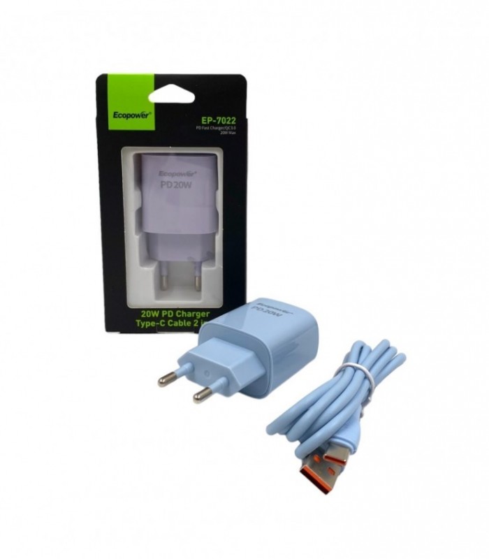 CARGADOR P/ CELU. TIPO  C  (EP7022)