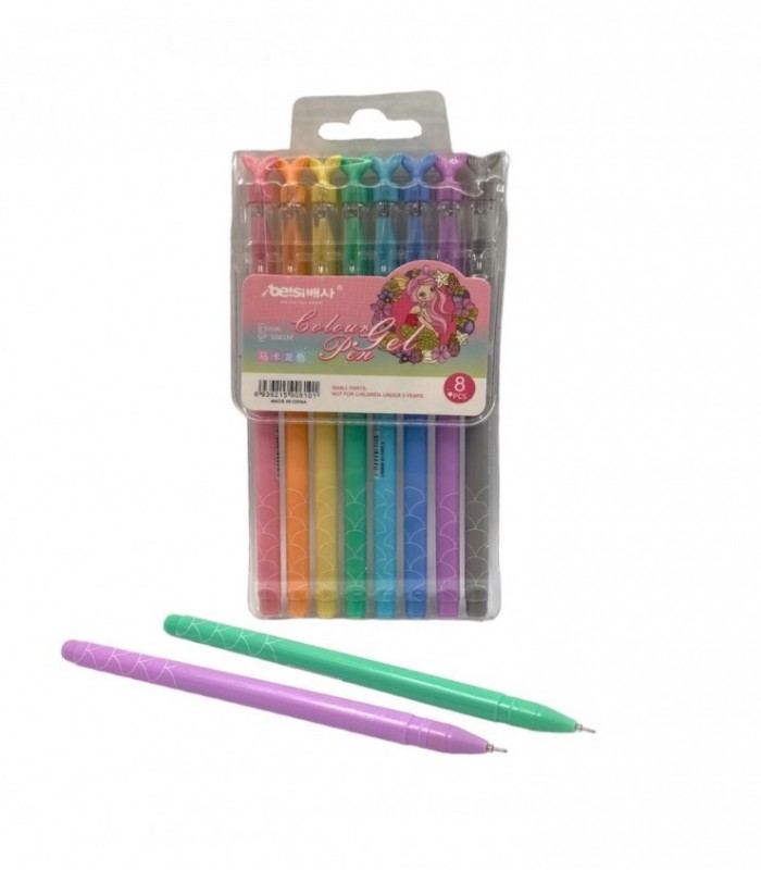 BOLIGRAFO GEL 8PCS (GP5001M)