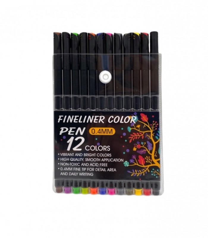 BOLIGRAFO 12 COLORES FINO (49258)