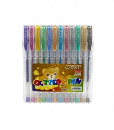 BOLIGRAFO 12PCS METALICO (STD-12)