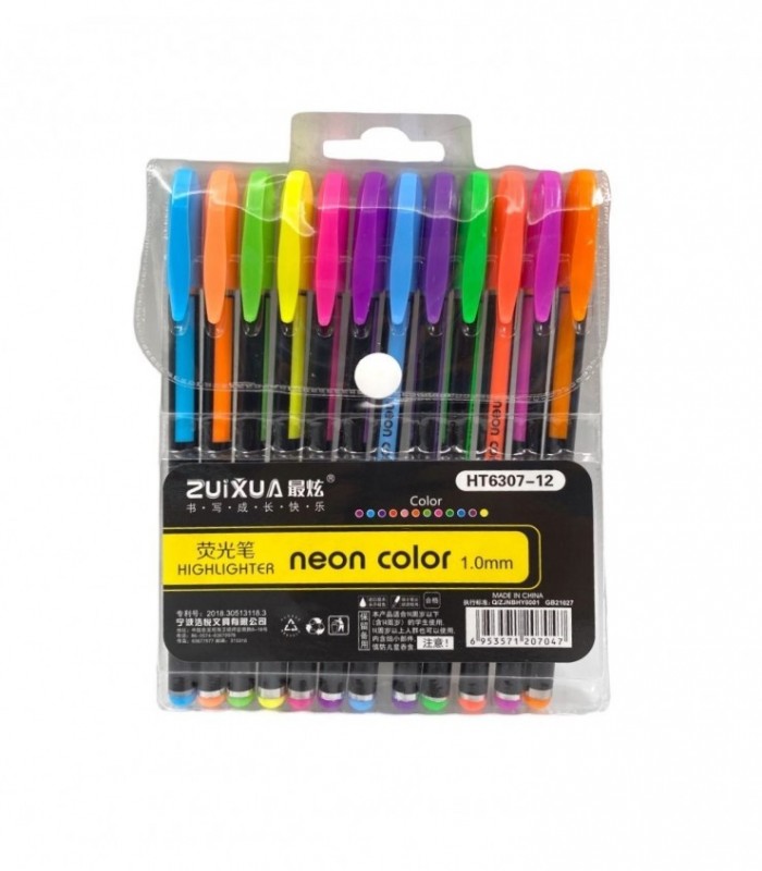 BOLIGRAFO GEL 12PCS (HT6307-12)