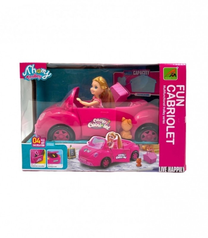 AUTO C/ MUNECA TRAVEL GIRL (9045-2)