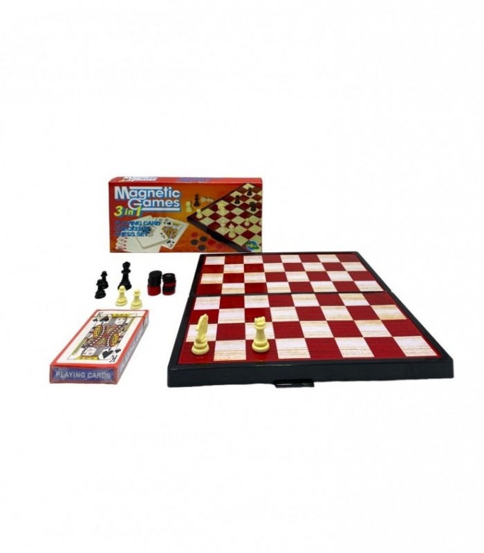 JUEGO AJEDREZ 3IN1 C/ IMAN (9888)