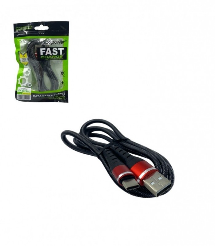 CABLE USB 1PCS TIPO  C  1M. (EP6020TC)