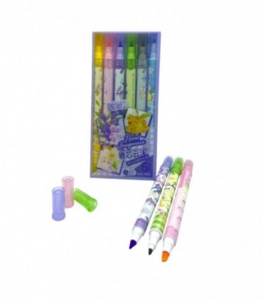 MARCADOR 6PCS 2PUNTAS (968)