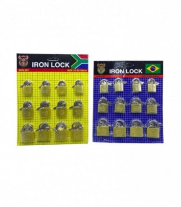 CANDADO 12 PCS. (25-32-38)