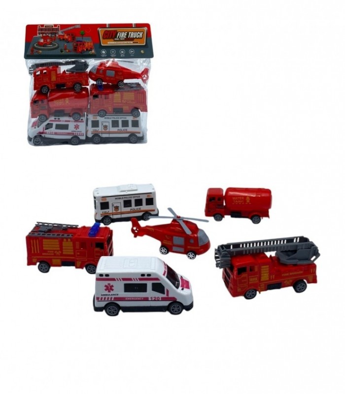 BOLSA AUTO 6PCS BOMBERO (YM-C23)