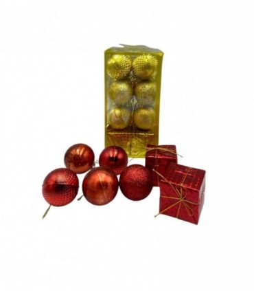 NAVIDAD PELOTA 16PCS 5CM. (49327)