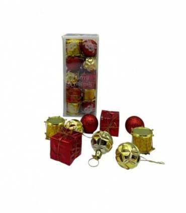 NAVIDAD PELOTA 20PCS 4CM SURTI. (49322)