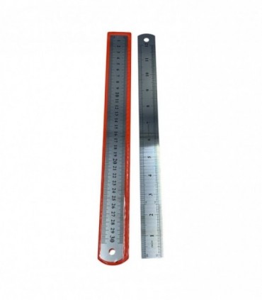 REGLA DE METAL 30CM. 1PCS (49958)