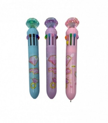 BOLIGRAFO 1PCS 10PUNTAS DIAMANTE (KK8074)