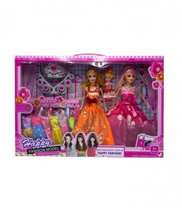 MUNECA HAPPY FASHION MODEL 3PCS (9295A)