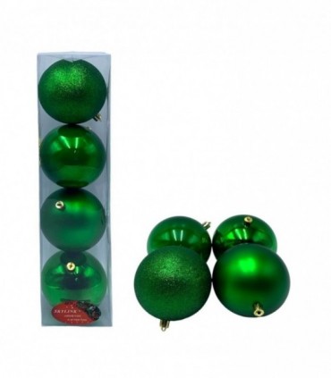 NAVIDAD PELOTA 4PCS 8CM. (SKY-8E)