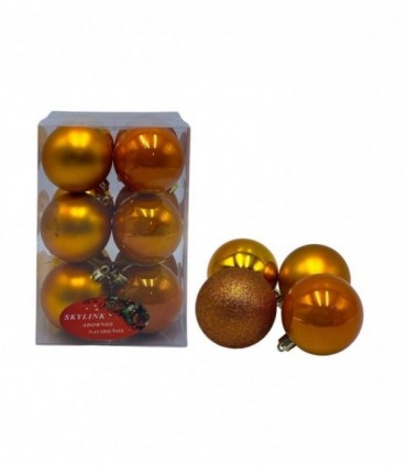 NATAL PELOTA 12PCS 6CM. (SKY-6I)