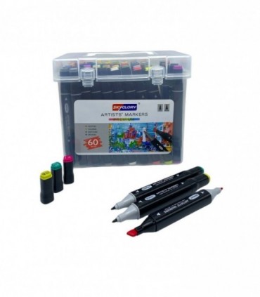MARCADOR 60PCS 2PUNTAS (NY759-60)