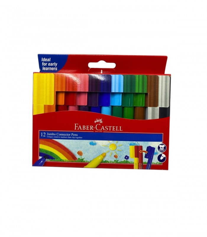 MARCADOR 12PCS FABER C/ CONECTOR (66-2000-12)