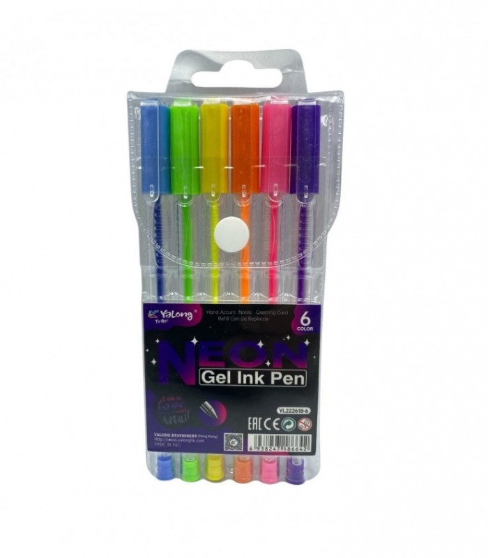 BOLIGRAFO GEL 6PCS (YL222618-6)