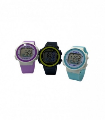 RELOJ C/ MALLA DE GOMA (7101)