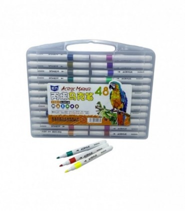 MARCADOR 48PCS ACRILICO (RL2301-48)