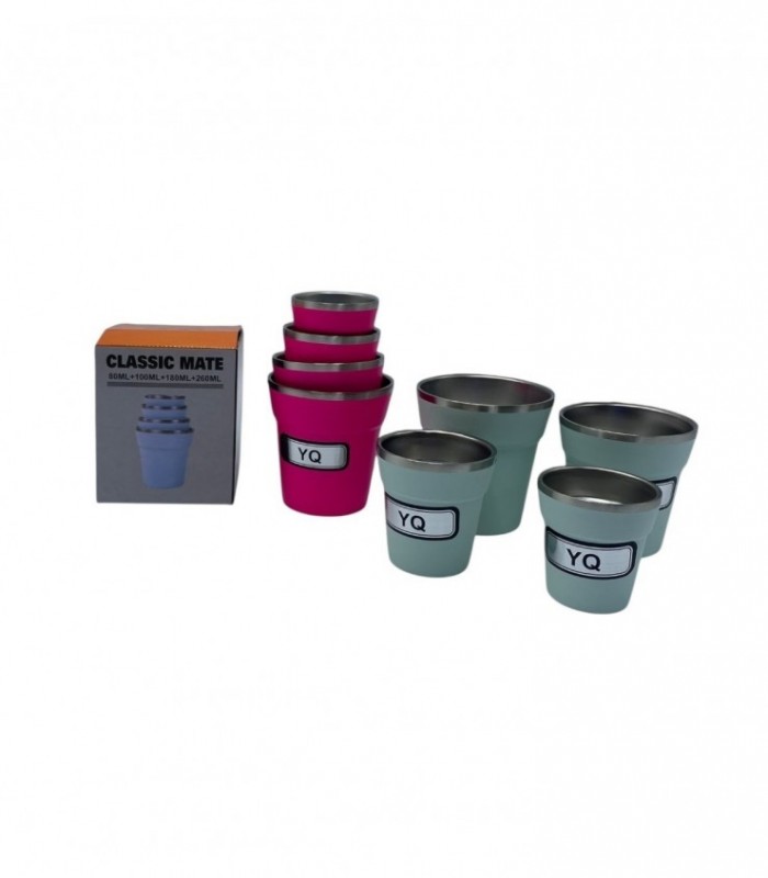 VASO TERMICA 4PCS 80/100/180/260ML. (H10267)