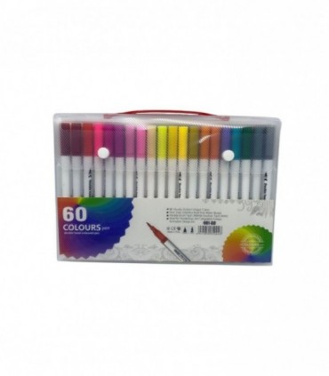 MARCADOR 60PCS 2PUNTAS (001-60)