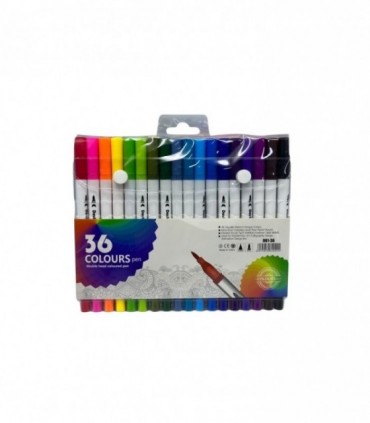 MARCADOR 36PCS 2PUNTAS (001-36)
