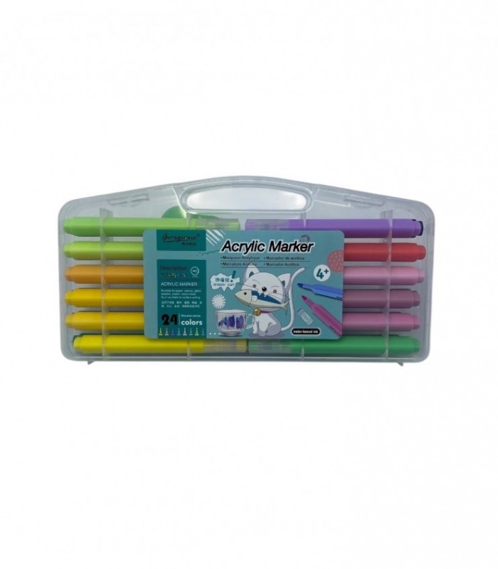 MARCADOR 24PCS ACRILICO (AM-MK24)