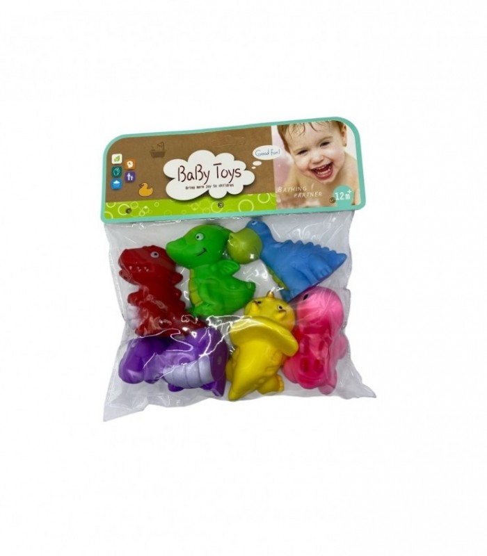 BOLSA VINYL 6PCS DINO. (560A-92)