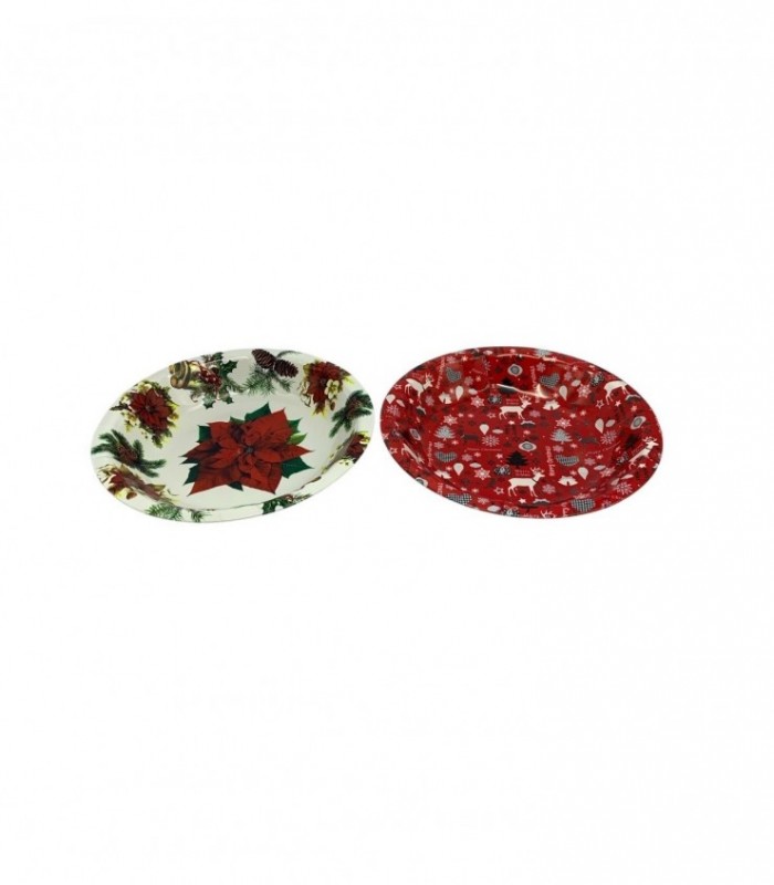 BANDEJA NAVIDAD RED. 31CM. (SUP0394)