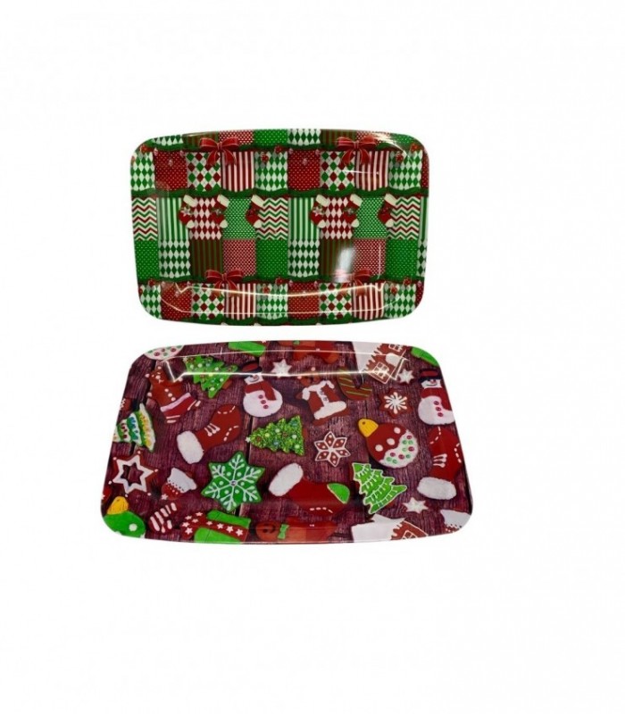 BANDEJA NAVIDAD RECT. 22X33CM.(50643)