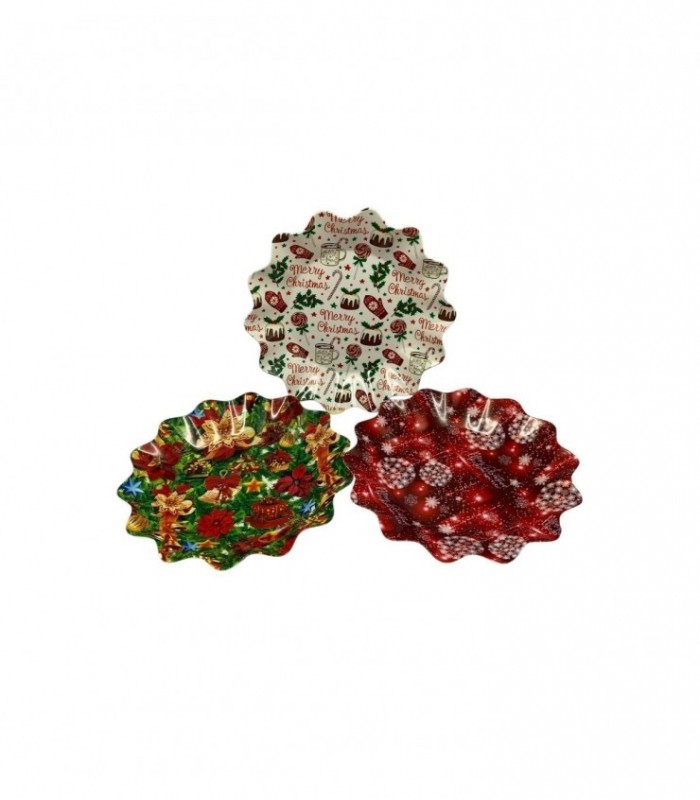 BANDEJA NAVIDAD RED. 30.5CM.(SUP0401)
