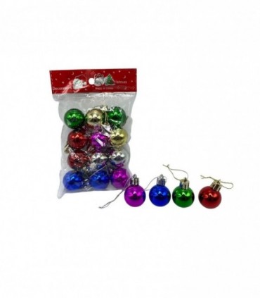 NAVIDAD PELOTA 12PCS 3CM (L8-3001)
